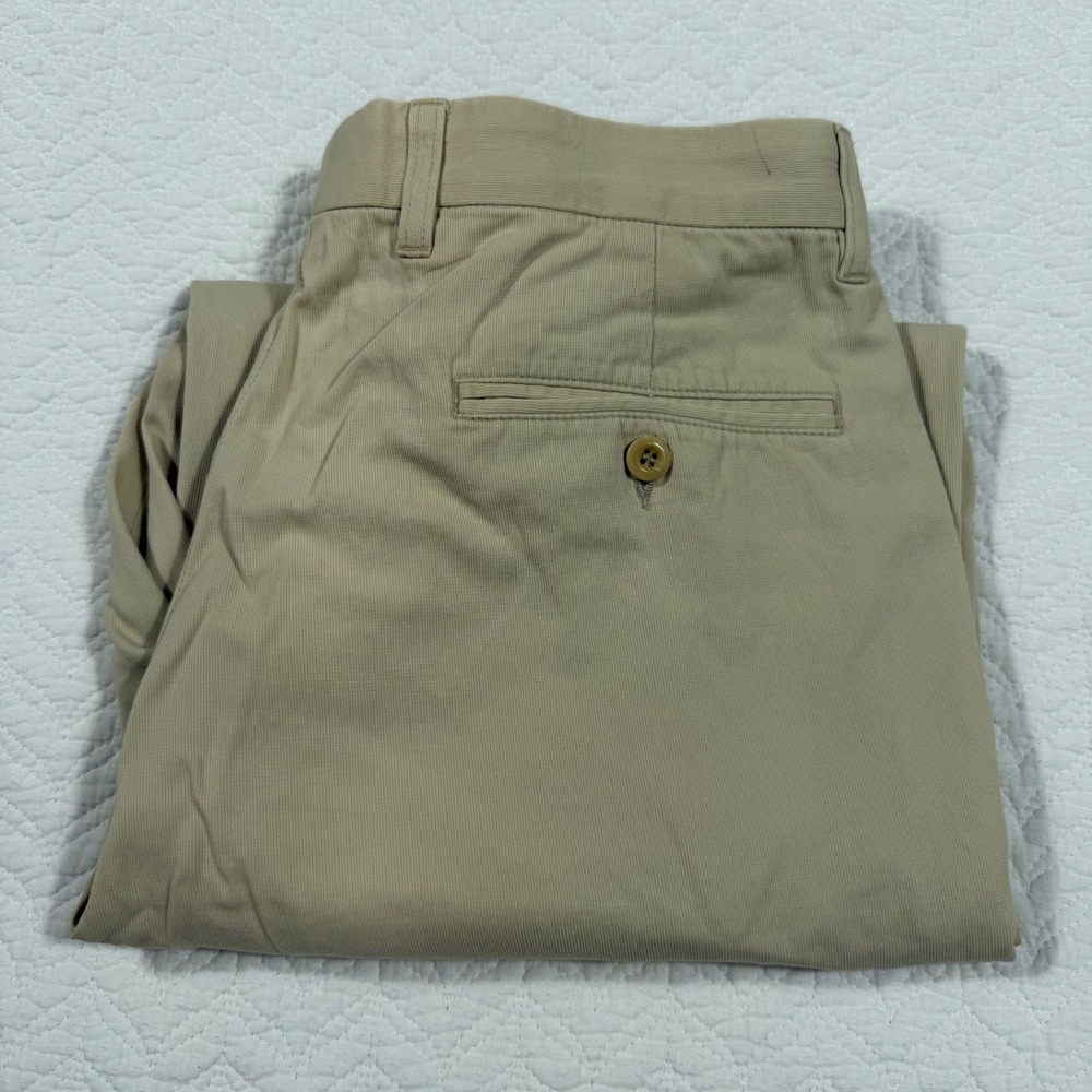 Zegna Sport Pants Men 50 34( Fit 33x29)Tan Cotton Straight Leg Made in Italy